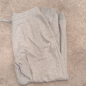 Gymshark Men's Light Gray Crest Joggers Size M